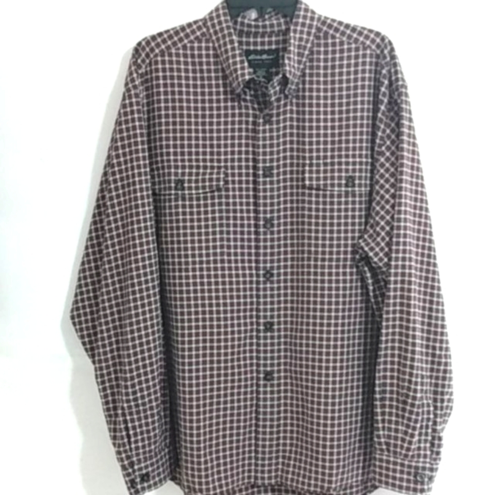 EDDIE BAUER LONG SLEEVE BUTTON DOWN SHIRT SIZE XL